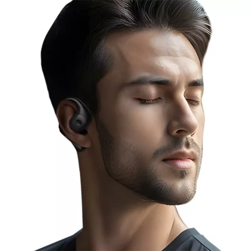 Auscultadores Open-Ear de condução aérea sem fios USAMS G26 Bluetooth 5.3 preto