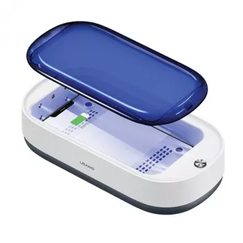 Esterilizador UV-C USAMS com carregador sem fios 15W branco ZB151XDH01 (US-ZB151)