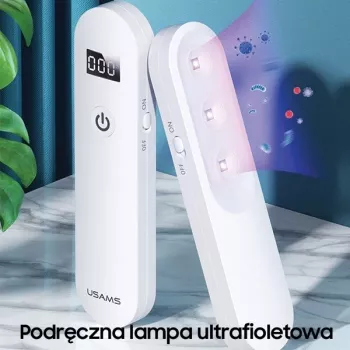 Esterilizador UV-C portátil mini USAMS branco ZB159XDD01 (US-ZB159)
