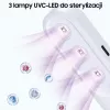 Esterilizador UV-C portátil mini USAMS branco ZB159XDD01 (US-ZB159)