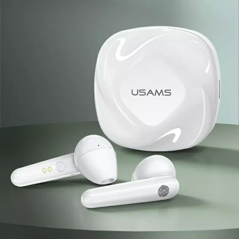 USAMS SDseries BHUSD01 Auscultadores True Wireless Stereo Bluetooth 5.0, branco