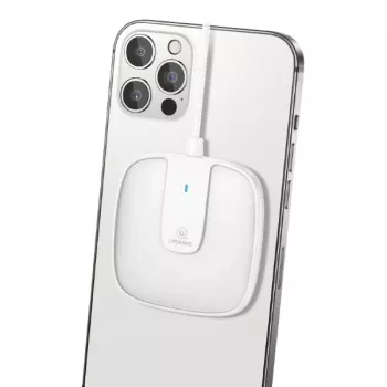 USAMS US-CD153 Carregador magnético 15W para iPhone 12/13/14/15 Série - branco