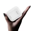 USAMS Série LU Auscultadores True Wireless Stereo Bluetooth 5.0 com estojo de carregamento, branco, BHULU01 (US-LU001)