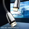 USAMS Cabo HDMI 2.1 3m Ultra HD 8K 48Gbps preto SJ498HD01