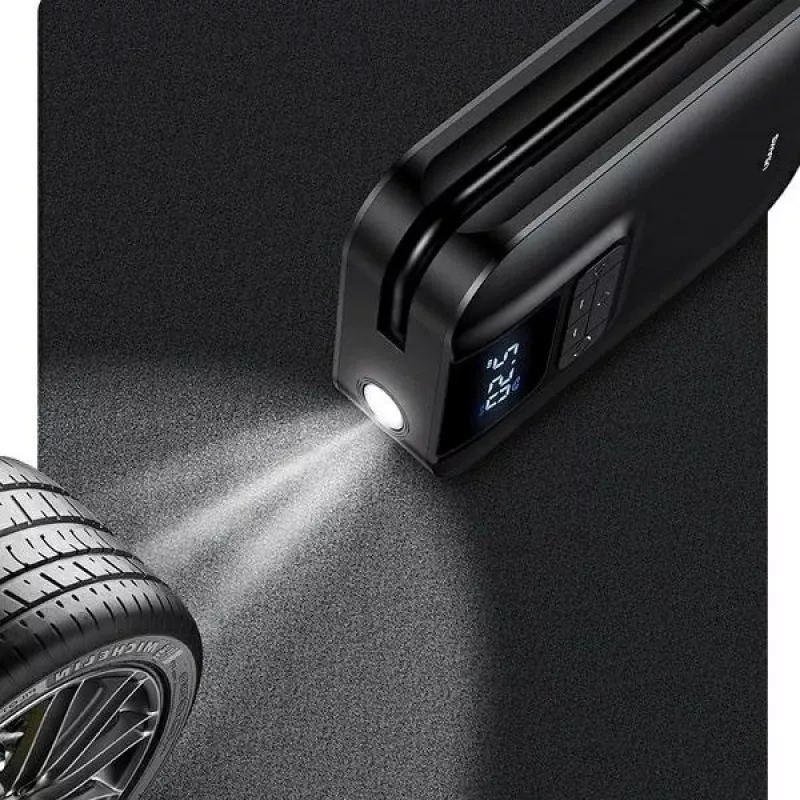 USAMS Bomba mini US-ZB215 Bomba de ar para carro 5000mAh CQBZB21501