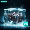 USAMS T42 Carregador rápido mini 25W USB-C PD3.0 (apenas cabeça) preto CC140TC01