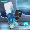 USAMS T42 Carregador rápido mini 25W USB-C PD3.0 (apenas cabeça) preto CC140TC01