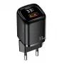 USAMS Carregador rápido USB-C + USB-A 33W PD3.0 QC3.0 preto CC152TC01