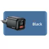 USAMS Carregador rápido USB-C + USB-A 33W PD3.0 QC3.0 preto CC152TC01