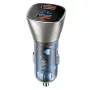 USAMS C29 Carregador de carro 45W 2xUSB-A carregamento rápido dourado claro CC154CC01 (US-CC154)