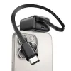 USAMS Série YC Fonte de alimentação GaN 20W USB-C com cabo USB-C retrátil, carregamento rápido PD+QC, branco (US-CC233)