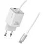 USAMS Carregador rápido GaN 20W com cabo