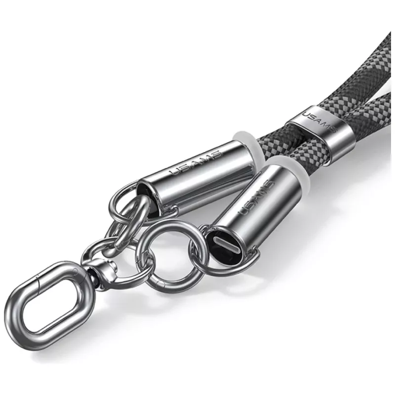 USAMS SJ745 60W USB-C para USB-C cordão para telemóvel com cabo de carregamento 1,2m preto
