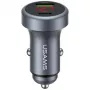 Carregador de automóvel USAMS CC327 Alumínio 45W USB-A USB-C - Acetinado