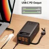 VEGER Powerbank Tank Boost PD QC3.0 5A 130W 56000 mAh preto W5001C