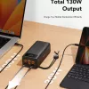 VEGER Powerbank Tank Boost PD QC3.0 5A 130W 56000 mAh preto W5001C