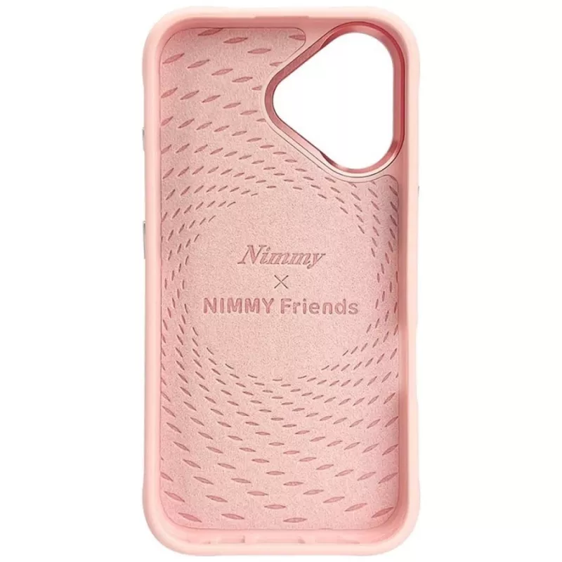 Capa MagSafe Nimmy Glasses Cool Cat para iPhone 16, rosa