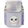Nimmy Big Eyed Pet 2.0 Rabbit Bolsa para telemóvel roxa