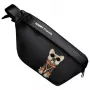 Bolsa de tiracolo Nimmy Cool Dog with Glasses preta
