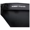 Bolsa de tiracolo Nimmy Cool Dog with Glasses preta