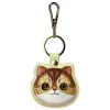 Nimmy Conjunto 3 em 1 de bolsa para telemóvel, carteira e estojo para localizador - caqui - Big Eyed Pet 2.0 Cat
