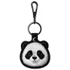 Nimmy Conjunto 3 em 1: bolsa para telemóvel + carteira + capa para tracker, preto, Big Eyed Pet 2.0 Panda