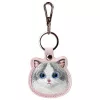 Nimmy Conjunto 3 em 1 de bolsa de tiracolo para telemóvel, carteira e suporte para tracker - rosa Big Eyed Pet 2.0 Cat