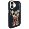 Nimmy Capa para iPhone 16 6,1 Preto Glasses Cool Dog