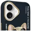 Nimmy Capa para iPhone 16 6,1 Preto Glasses Cool Dog