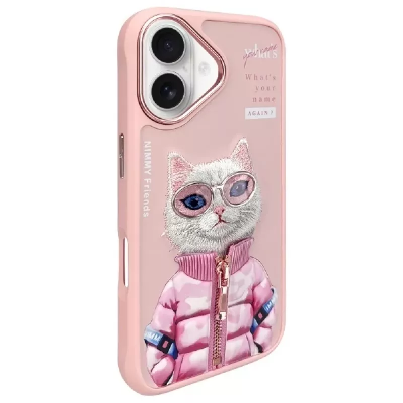 Nimmy Cool&Cute 2.0 Cat Capa traseira para Apple iPhone 16 6,1