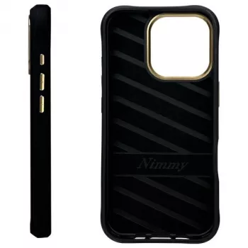Nimmy Cool&Cute 2.0 Monkey Capa traseira para Apple iPhone 16 Pro, Preto, TPU