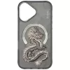Nimmy Dragon Capa MagSafe para iPhone 16 - Cinzento