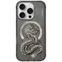 Nimmy Dragon Capa MagSafe para iPhone 16 Pro Cinzento
