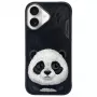 Nimmy Big Eyed Pet 2.0 Panda Capa para Apple iPhone 16 6,1 Preto