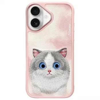 Nimmy Big Eyed Pet 2.0 Cat Capa traseira para Apple iPhone 16 6,1