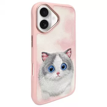 Nimmy Big Eyed Pet 2.0 Cat Capa traseira para Apple iPhone 16 6,1
