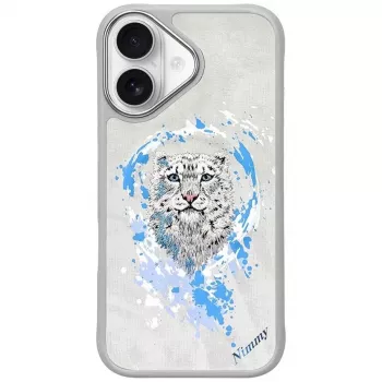 Nimmy Pantera Capa MagSafe para Apple iPhone 16 - Cinzento-claro