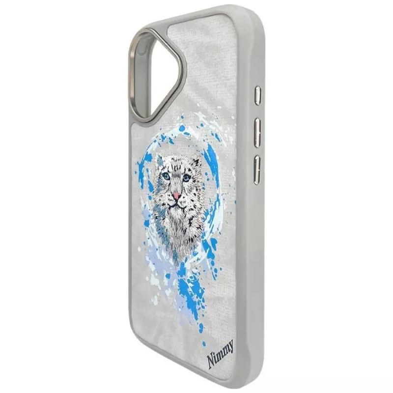 Nimmy Pantera Capa MagSafe para Apple iPhone 16 - Cinzento-claro