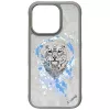 Nimmy Pantera Capa MagSafe para iPhone 16 Pro Cinzento-claro