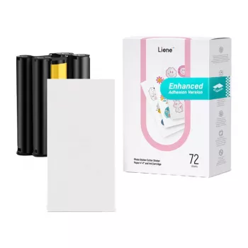 Papel de impressão Liene PixCut 4x7 polegadas, 72 folhas, papel fotográfico brilhante