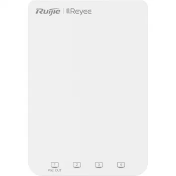 Ruijie Reyee RG-RAP1200(P) Ponto de Acesso Wi-Fi 5 Dual-Band, 5x Gigabit Ethernet, PoE In/Out, AC1200, Interior, Montagem em Parede/Teto, Gerido Cloud