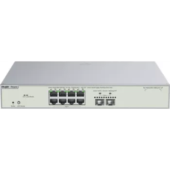 Reyee Switch Gerido Layer 3 Multi-Gigabit 10 Portas, 8x PoE++, 2x SFP+, 370W (RG-NBS5300-8MG2XS-UP)