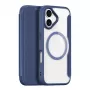 DUXDUCIS Skin X Pro Capa Carteira para Apple iPhone 17 Air com MagSafe e Compartimento para Cartões - Azul