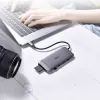CHOETECH Hub USB-C Multifunções 9 em 1 - 3x USB 3.2 Gen 1, Leitor de Cartões SD/TF, HDMI 4K 30Hz, VGA Full HD 60Hz, USB-C PD, RJ45 Gigabit Ethernet, Cinzento (HUB-M15)