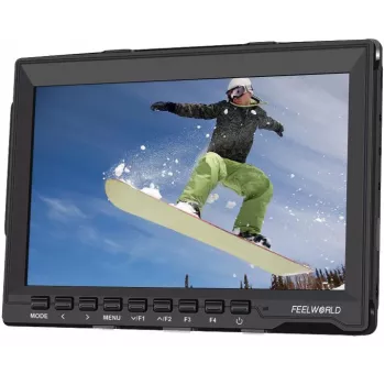 Monitor LCD IPS FEELWORLD FW759 7 polegadas com entradas HDMI e AV