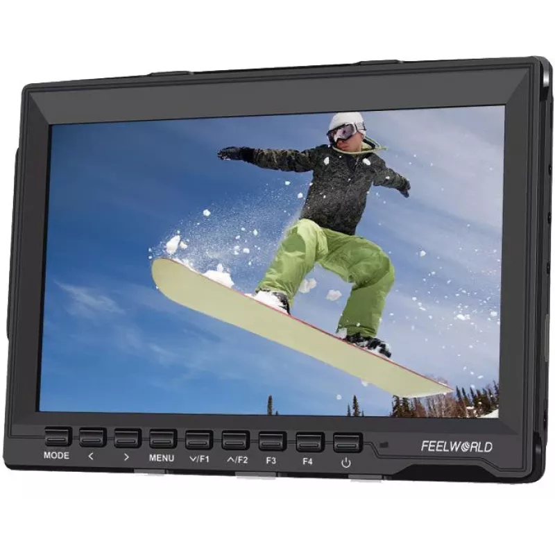 Monitor LCD IPS FEELWORLD FW759 7 polegadas com entradas HDMI e AV