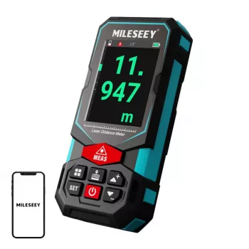 Medidor de distância laser Mileseey S7 com ecrã 100m
