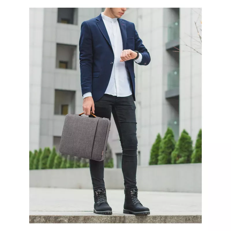 Inateck mala para portátil de 13,3 com bolsa para acessórios LB02006/S1, cinzenta