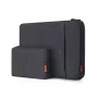 Capa para portátil Inateck 13 polegadas com bolsa para acessórios, feltro, preto-cinzento, LB01006/S1