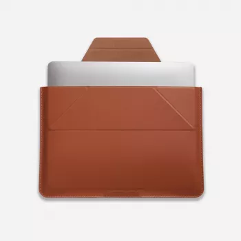 Moft Sleeve 14 Capa para portátil com suporte integrado - castanho